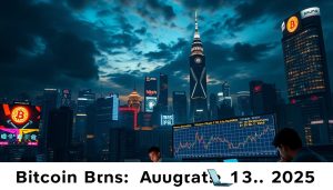 bitcoin asia session move overnight august 13 2025