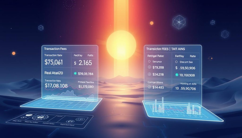 how to compare transaction fees across chains