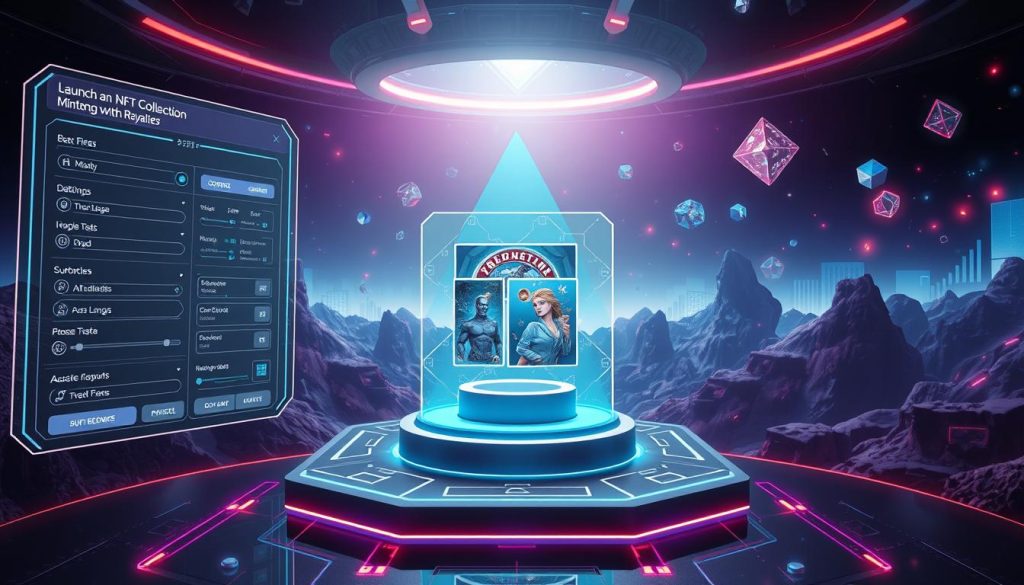 how to launch NFT collection with royalties