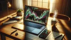 laptop-displaying-volatile-cryptocurrency-trading-charts-on-desk-with-coffee-and-smartphone