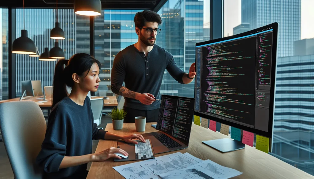 two-blockchain-security-auditors-reviewing-smart-contract-code-on-computer-monitors-in-a-modern-offi